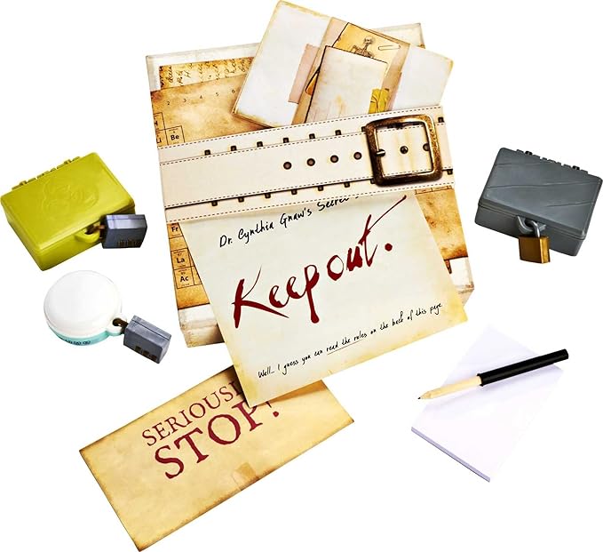 Mattel Games Escape Room in a Box The Werewolf Experiment Room Escape Group Game for Teens and Adults with 19 2D and 3D Puzzles Connects to Amazon Alexa Makes a Great Gift for 13 Year Olds and Up