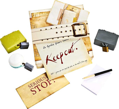 Mattel Games Escape Room in a Box The Werewolf Experiment Room Escape Group Game for Teens and Adults with 19 2D and 3D Puzzles Connects to Amazon Alexa Makes a Great Gift for 13 Year Olds and Up