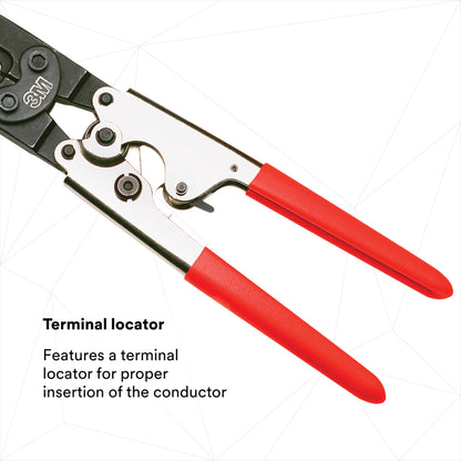 3M Hardened Steel Ratchet Tool TR-490, Red Plastic Grip, Corrosion-Resistant Finish, Ratchet Release Lever, 1/Bag