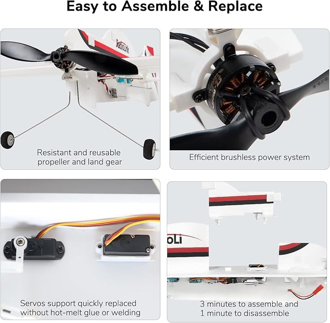 Radiolink A560 6 Flight Modes RC Airplane Easy to Fly RFT RC Airplanes with 2.4Ghz Remote Control Byme-A Gyro FC Brushless Motor for Kids Boys Girls Adults Beginner or Experienced