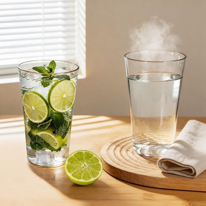 Freshmage Unbreakable Drinking Glasses - 20oz BPA-Free Shatter-Proof Tumblers | Set of 8, Clear, Stackable
