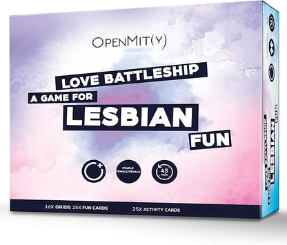 OpenMity Love Battleship – Fun &amp Playful Game for Lesbian Couples – Cute Game for Date Night Ideas