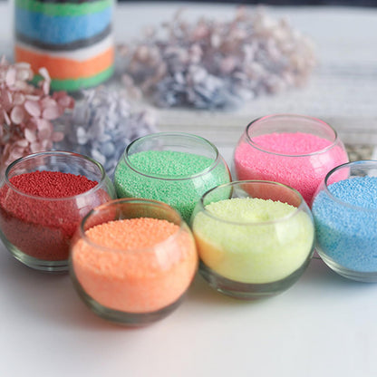 CoolCrafts Sand Wax Candle with Wicks 2 LB Pearled Sand Candle Bulk for Candle Making, Wedding Decor, Crafts - Green