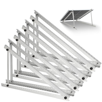 45inch Solar Panel Mounting Brackets, 4 Sets Solar Panel Mounting Kit for 100-400 Watts Solar Panel, 0 to 90° Adjustable Solar Panel Mounting Rails, Lightweight Aluminum Solar Panel Stand