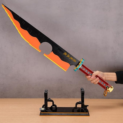 HIGH GODO Demon Anime Sword Building Set 82.6in Katana Anime Cosplay Sword with Stand Holder Samurai Sword Building Set for Adults and Teens 14+ (1479 Pieces)