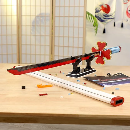 TOY PLAYER Demon Sword Toy Building Set Kanroji Mitsuri Sword with Scabbard and Stand Katana Building Set Gift for Anime Fans (956Pcs)
