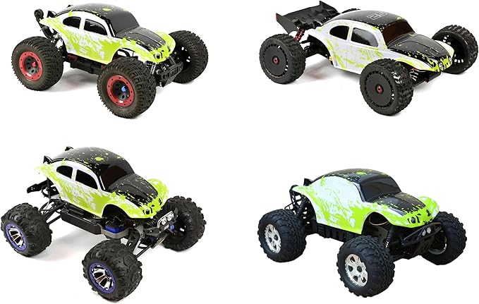 SummitLink Custom Body Compatible for 1/10 1/8 Scale RC Car or Truck (Truck not Included) (Muddy Green Over White/Black)