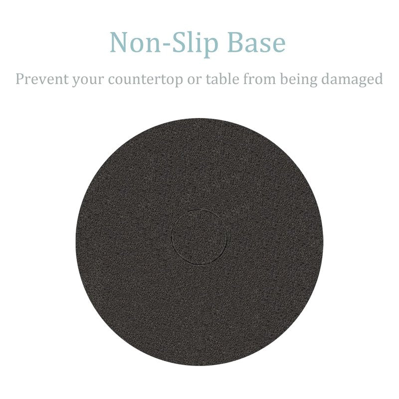 Black Standing Paper Towel Holder for Kitchen& Bathroom Countertop,Under Counter, Table Or BBQ, Standard or Jumbo-Sized Roll Paper (with Stainless Steel Base)