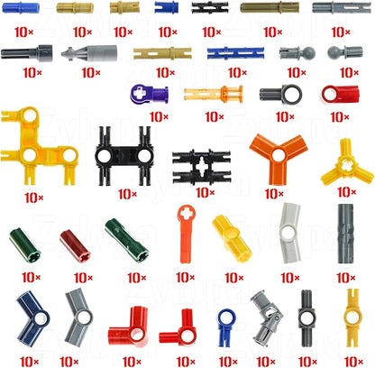 370-piece Technical pin Set Shaft-pin-Connector-Bushing Universal Joint - Compatible with Technical Parts