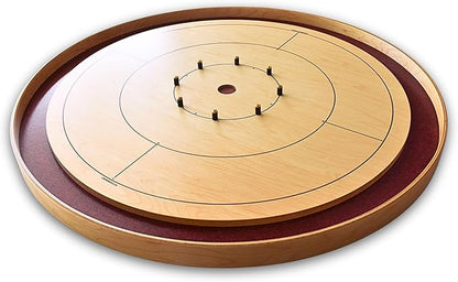 The Royal Red - Tournament Style Crokinole Board Game Set (Meets NCA Standards)