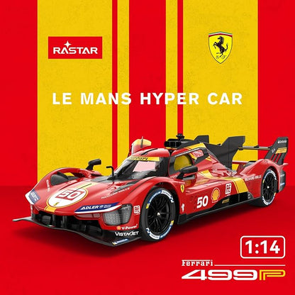 RASTAR RC Cars 1/14 Ferrari 499P Le Mans Hypercar Remote Control Sports Car Ferrari RC Drift Cars for Adults Ferrari Toy Car for Kids 2.4G