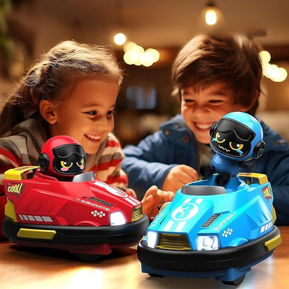 OBEST 2 Pack Remote Control Car RC Ejecting Bumper Car for Kids Light &amp Sound &amp 360°Rotating Bumper Cars for 3 4 5 6+ Year Old Boys Girls Christmas Birthday Gifts