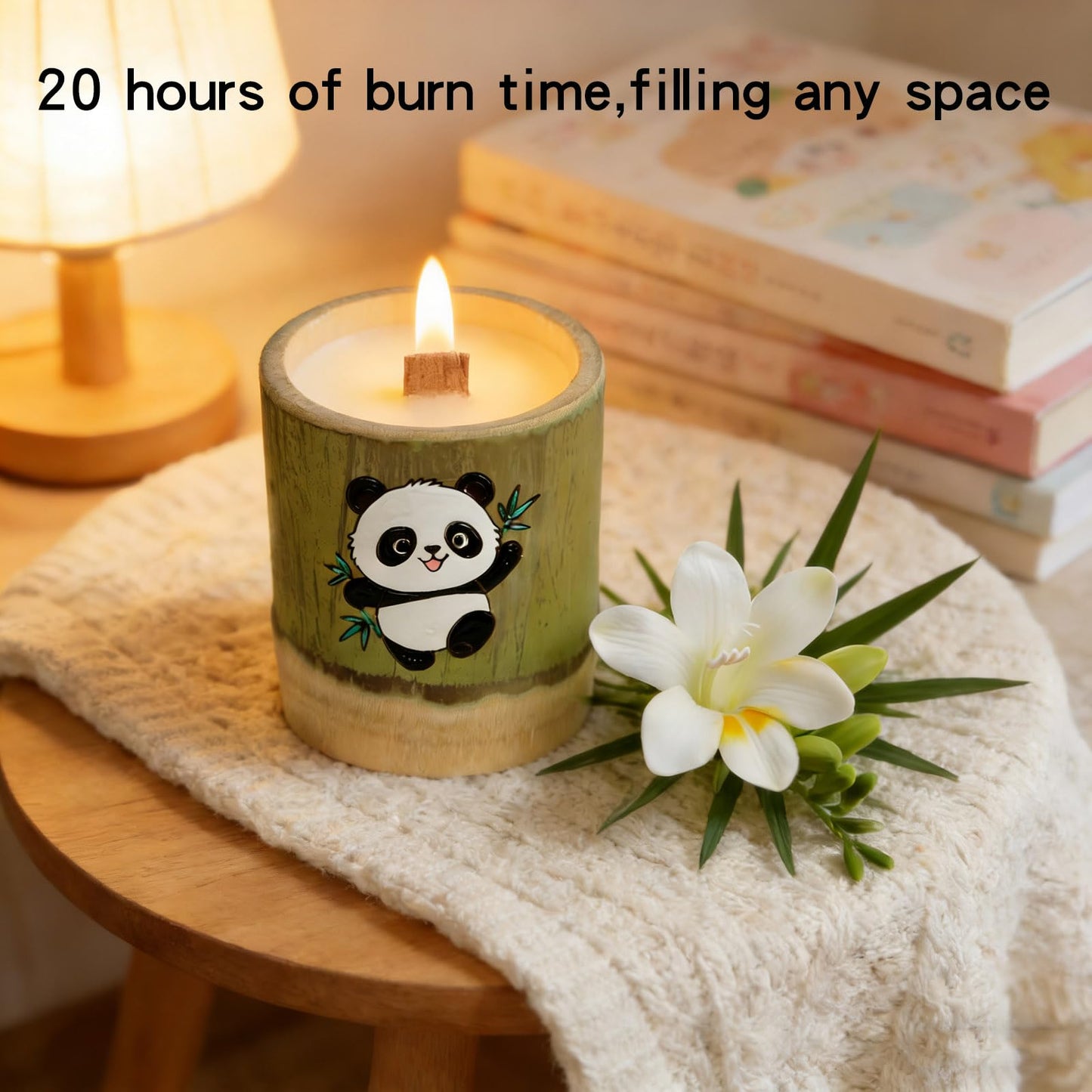 WJeffloom Premium Scented Soy Wax Candles Set - Long-Lasting Aromatherapy with British pear and Freesia Fragrance for Home Bedroom Bathroom Decor & Gifts