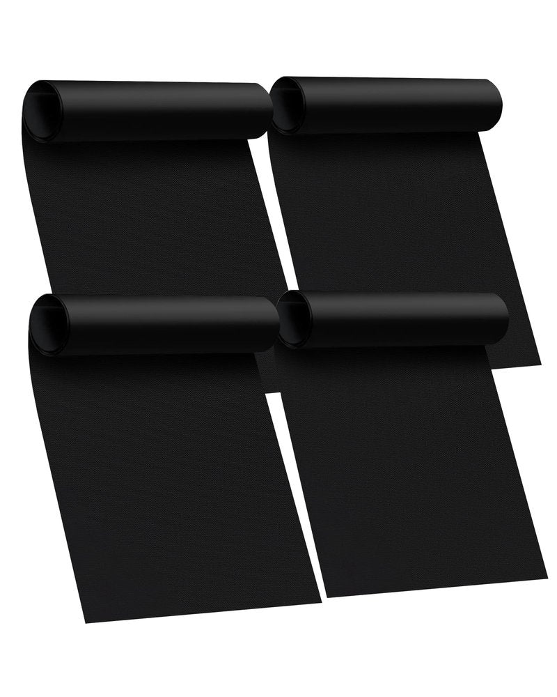 Oven Liners for Bottom of Oven - 4 Pack Large Heavy Duty Oven Mats, 17"x 25" Reusable Matt Liner for Electric, Gas, Toaster Ovens & Grills, BPA & PFOA Free, Kitchen Essentials, Black
