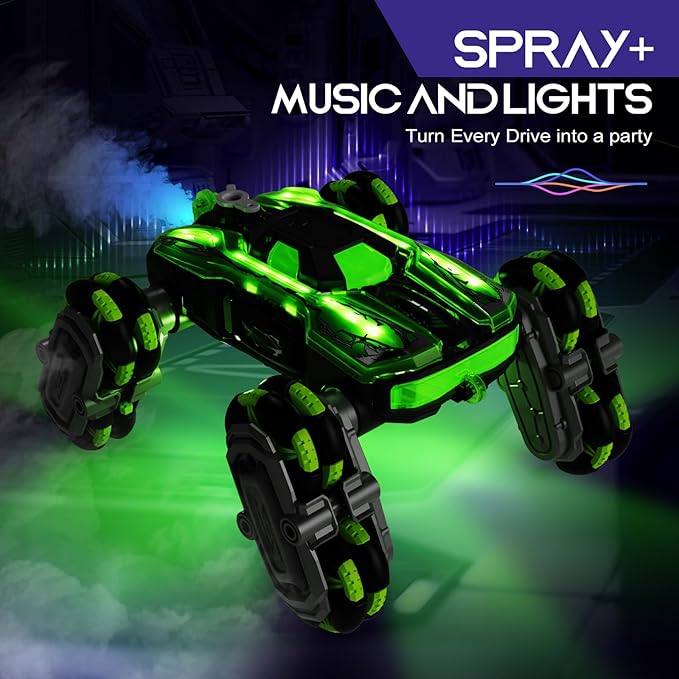 8WD Remote Control Car 2.4GHz Gesture Sensing RC Stunt Car Double-Sided Driving Climbing Toy for Kids 9 10 11 12 Year Old Christmas Birthday Gifts RC Cars Toys for Ages 6 7 8-13 14 Boys Girls