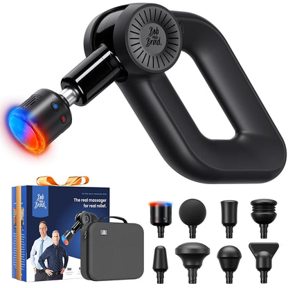 BOB AND BRAD D6 Pro Max+ Massage Gun with Heat and Cold, Powerful Deep Tissue Percussion Massager with 16mm Amplitude, Professional Muscle Massager Gun for Athletes, Quiet Electric Handheld Massager
