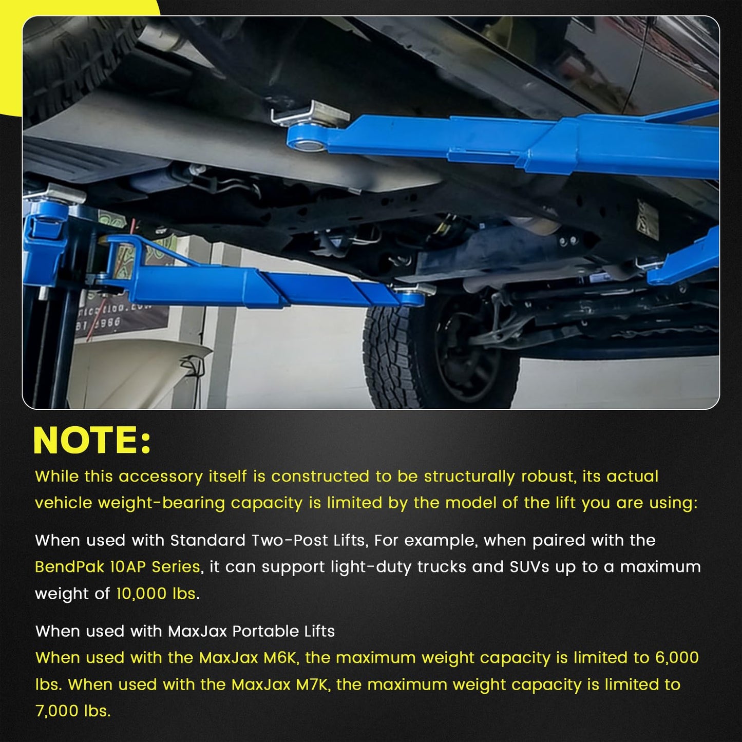 Aumtoni 5215754 Car Lift Frame Cradle Pads Fits for BendPak Lifts Pre-2016 XPR-Series, GP-7, MaxJax M6K & Dannmar 2-Post Lifts，4 Set 35mm Auto Lift Adapter, Car Lift Adapter