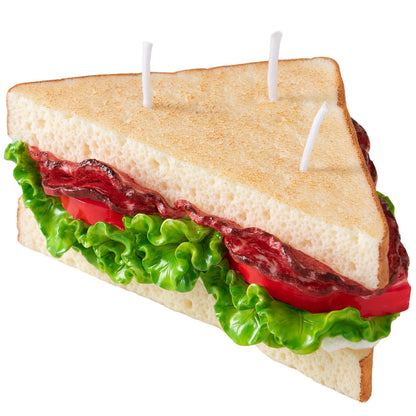 BLT Sandwich Realistic Food Scented Vegetable Wax Candle