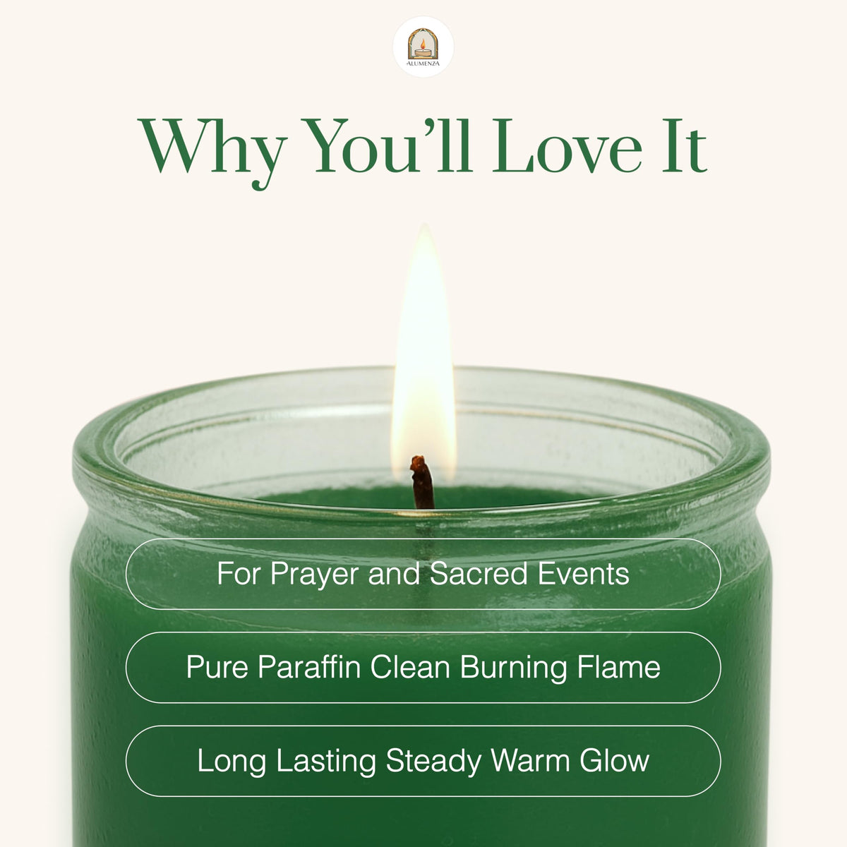 Alumenza 3 Pack San Judas Tadeo Candle Saint Jude in Glass Jar 90 Hours – Paraffin Wax, Clean Burning Unscented | Large & Tall Devotional Prayer Pillar Candles for Memorial, Rituals