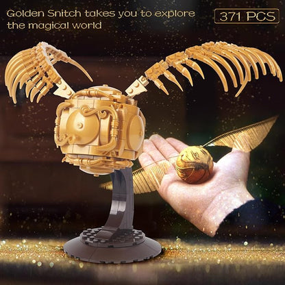 Golden Snitch Building Blocks Set Compatible with Lego Particle SizeUnique Harry Snitch Design Model DecorationCreative Gift for 6+ BoysGirls or Adults