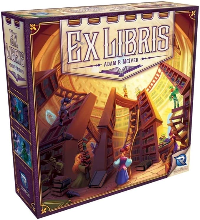 Renegade Game Studios Ex Libris Board Game: Strategy Worker Placement for Family Game Night Ages 10+