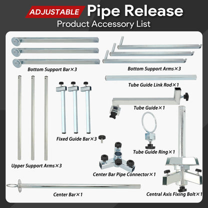 Anrain Pex Tube Uncoiler for 3/8'' to 1'' Pex Tubing, Maximum Load 330 Pounds, Iron Material, Silver Color, Industrial Tubing, Hardware Tubing, Radiant Potable Water Applications