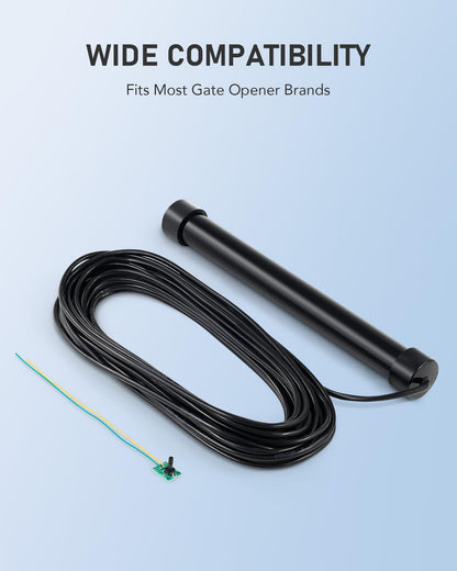 CO-Z Vehicle Exit Sensor Kit, Wired Driveway Gate Exit Wand for Automatic Gate Opener with 50 ft Cable. Driveway Vehicle Sensor for Sliding & Swing Gate, Smart Car Detector for Truck Motorcycle ATV