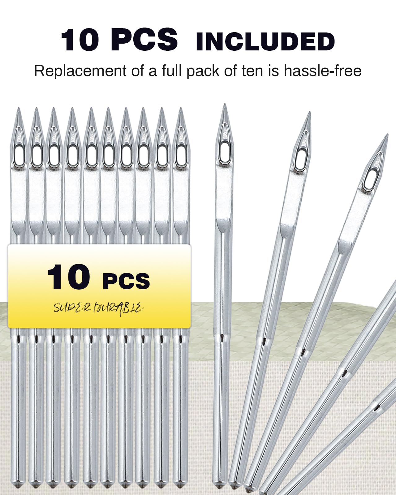 Prepare 10pcs Needles & 6 Spools of Thread for GS8-015 Bag Closing Machine