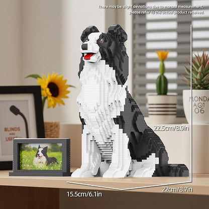 Animal Dog Adorable Pet Collie Building Block Set (3075 Pieces) - Secret Small Storage Box Inside! Ideal Toy for Dog Lovers Kids &amp Adults
