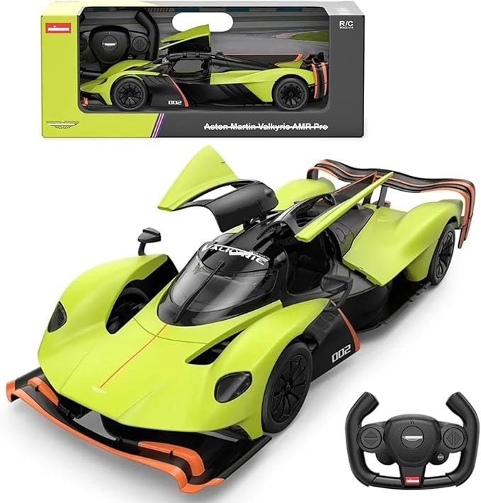 1/14 RC Car AMR Pro AMR23 Alloy Formula 1 for Aston Martin-Valkyrie Remote Control Car Model AMR Pro 600 mAh with Lights Adult Collectible