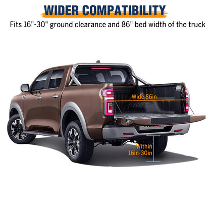 Hydraulic Pickup Truck Crane with Hand Winch,2000 LBS Capacity,360°Swivel Truck Jib Engine Hoist Crane,Davit Crane,44.09”to 57.48”Working Boom Range,for Lifting Workshops,Construction,Agriculture