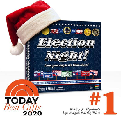Election Night! A Super Fun Way to Learn Essential Math Geography and Civics While Strategizing Your Way to The White House. Updated Electoral College Game Board for 2024!