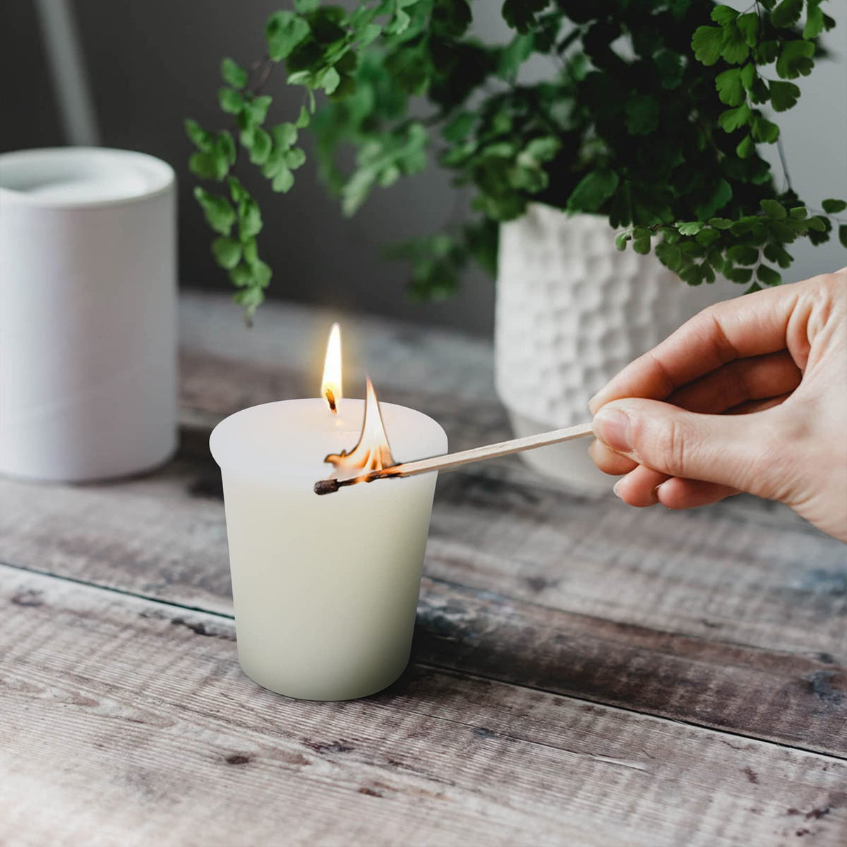 Abarli Votive Candles 12 Packs Small Undscented Bulk Soy Wax Votives for Weddings, Bridal Showers, Holiday & Home Parties
