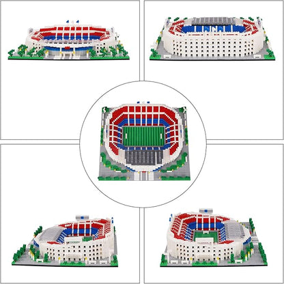 Micro Mini Blocks Football Stadium Series Model Mini Building Blocks Architecture Model Building kit (Camp NOU)