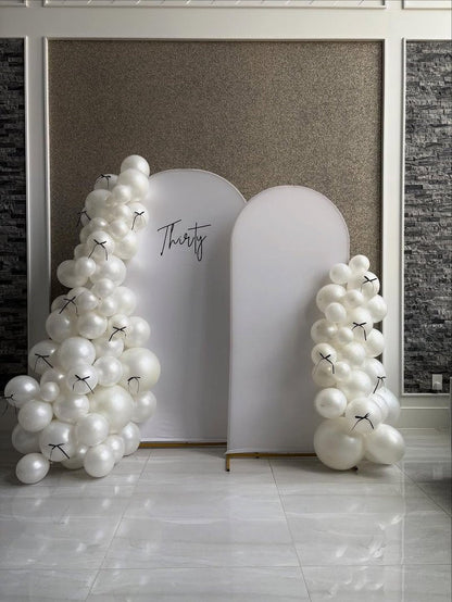 KBZVNAF Pearl White Latex Party Balloons - 50 Pack 12 inch Helium Matte White Ivory Balloons for Wedding Bridal Shower Baby Shower Birthday Party Decorations