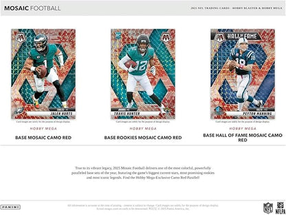 Panini 2025 Mosaic Football 6-Pack Hobby Blaster Box (1 Green Mosaic Per Blaster Box)