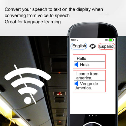 PUSOKEI Smart Voice Language Translator 127 Languages Two-Way Instant Voice Interpreter Electronic Handheld Pocket Language Translater Devices Photo Translator for Travel, Shopping, Entertainment