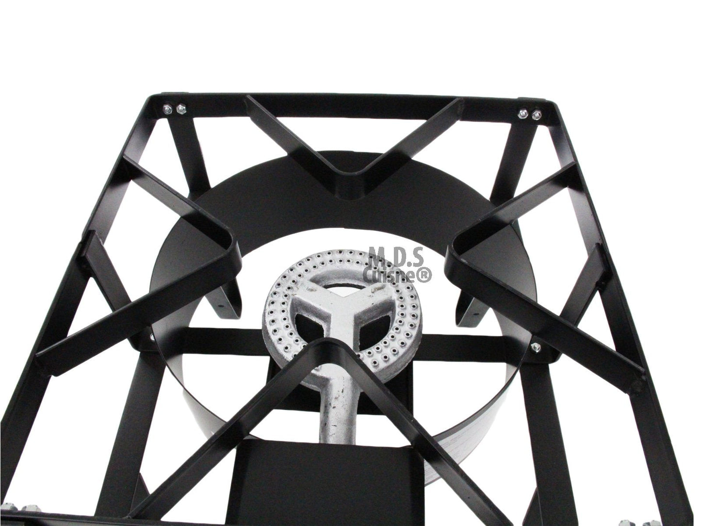M.D.S Cuisine Cookwares Single High Pressure Gas Burner Square Patio Outdoor Stove Propane Camping Heavy Duty