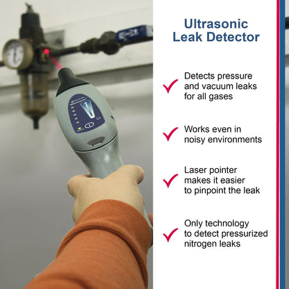 INFICON Whisper with Accessory Kit, Enhanced Ultrasonic Leak Detector, 711-203-G1,Off-White