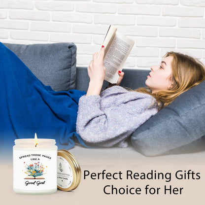 Book Lover Gifts for Women Men Readers - Scented Candles for Bookworms(7OZ) - Gifts for Book Lovers - Bookish Gift for Reading Lovers