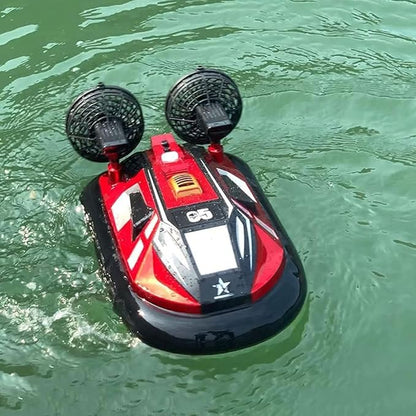 Rc Ships RC Hovercraft Boat for Land and Water 2.4GHz Remote Control Amphibious Vehicle Toy with Double PowerElectric Watercraft RC Toy Boats Gifts for Boys Girls