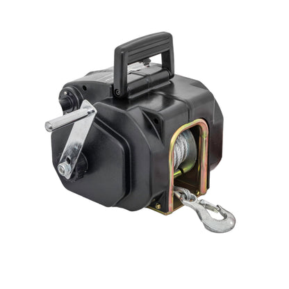 Extreme Max 3006.8918 Reversible Electric Boat Winch - 12V DC, Steel Cable (5.5mm x 11m), 11,000 lbs. Rolling / 9,900 lbs. Marine / 3,500 lbs. Pulling Capacity