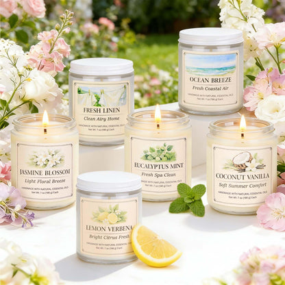 YINUO LIGHT 6 Pack Scented Candles Gift Set, 42 oz Soy Wax Glass Jar Candles for Home, Up to 300 Hour Burn, Aromatherapy Candle Set, Birthday Housewarming Gifts for Women Mom