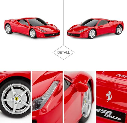 RASTAR Remote Control Car - 1/24 Scale Ferrari 458 Italia Model Toy Car - Red