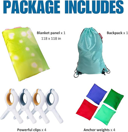 Magic Fort Building Kit for Kids - Large Lightweight Blanket Fort Making Kit Clips with CPC Certification - Portable Playhouse Play Tent Fort - Indoor/Outdoor Girls/Boys Toys Ages 4-5 6 7 8-12