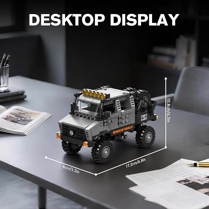 Mould King Pickup Truck Building Set MOC Off-Road Cars Model Kits for Adults/Teens 14+ Collectible Vehicle Gift for Birthdays and Fans (510+PCS)