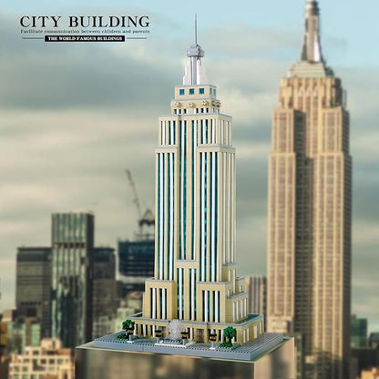 3819PCS New york Empire State Micro Mini Building Blocks SetCommemorative Architectural Model BuildingUnique Choice for 14+ Kids or Adults