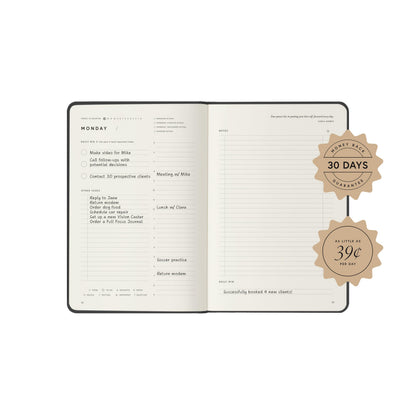 Full Focus Sienna Linen Planner by Michael Hyatt - The #1 Daily Planner to Set Annual Goals, Increase Focus, Eliminate Overwhelm, and Achieve Your Biggest Goals - Hardcover