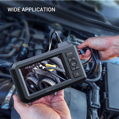 DEPSTECH DS300 Dual Lens Industrial Endoscope, 1080P Digital Borescope Inspection Camera, 7.9mm IP67 Waterproof, 4.3" Screen Sewer Camera,DS300 5.5mm 1080P HD Digital Camera,16.5FT Semi-Rigid Cable