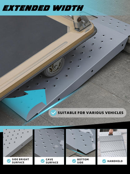 WHALEMOTOR Shed Ramp 2PC, Loading Ramp for Riding Mower, 29" L x48 W, 1500 lbs Capacity, Shed Storage Ramps for Sheds, Garages, Barns, ATV, Lawnmower, Golf Cart, Sturdy Anti-Slip Ramps